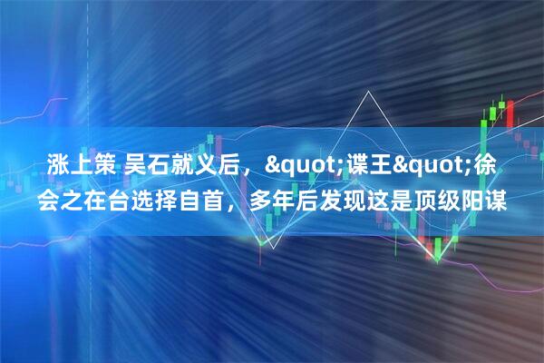 涨上策 吴石就义后，&quot;谍王&quot;徐会之在台选择自首，多年后发现这是顶级阳谋